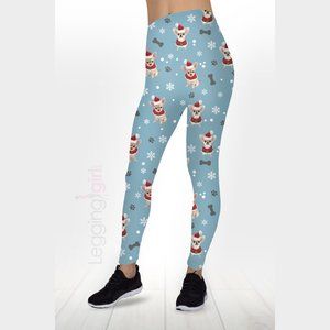 Santa's Elves Printed FeatherSoft Women's Leggings Plus Size (Fits 14-20)